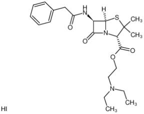 Penethacillin hydroiodide